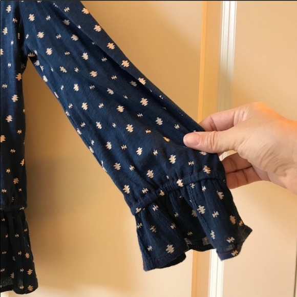 Lucky Brand Boho Top with Tassels size Medium - Picture 7 of 9